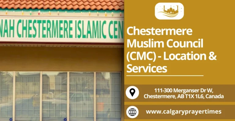 Chestermere Muslim Council (CMC) - Location & Services