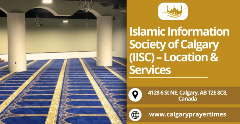 Islamic Information Society of Calgary (IISC) – Location & Services