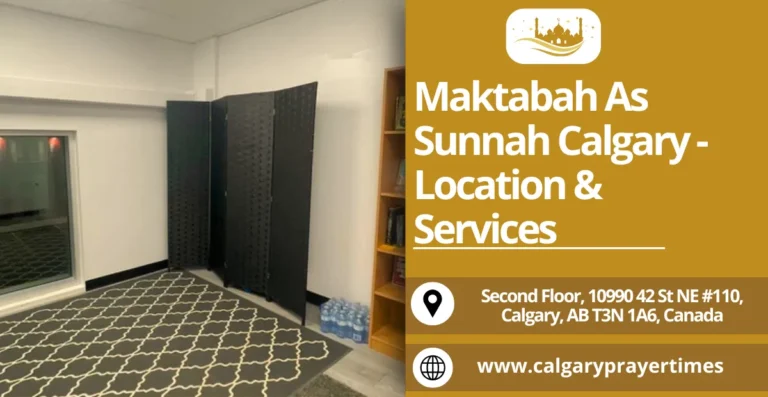 Maktabah As Sunnah Calgary - Location & Services